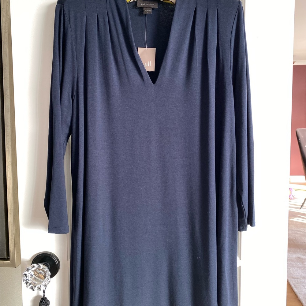 J. Jill Navy Blue Long Sleeve Blouse NWT